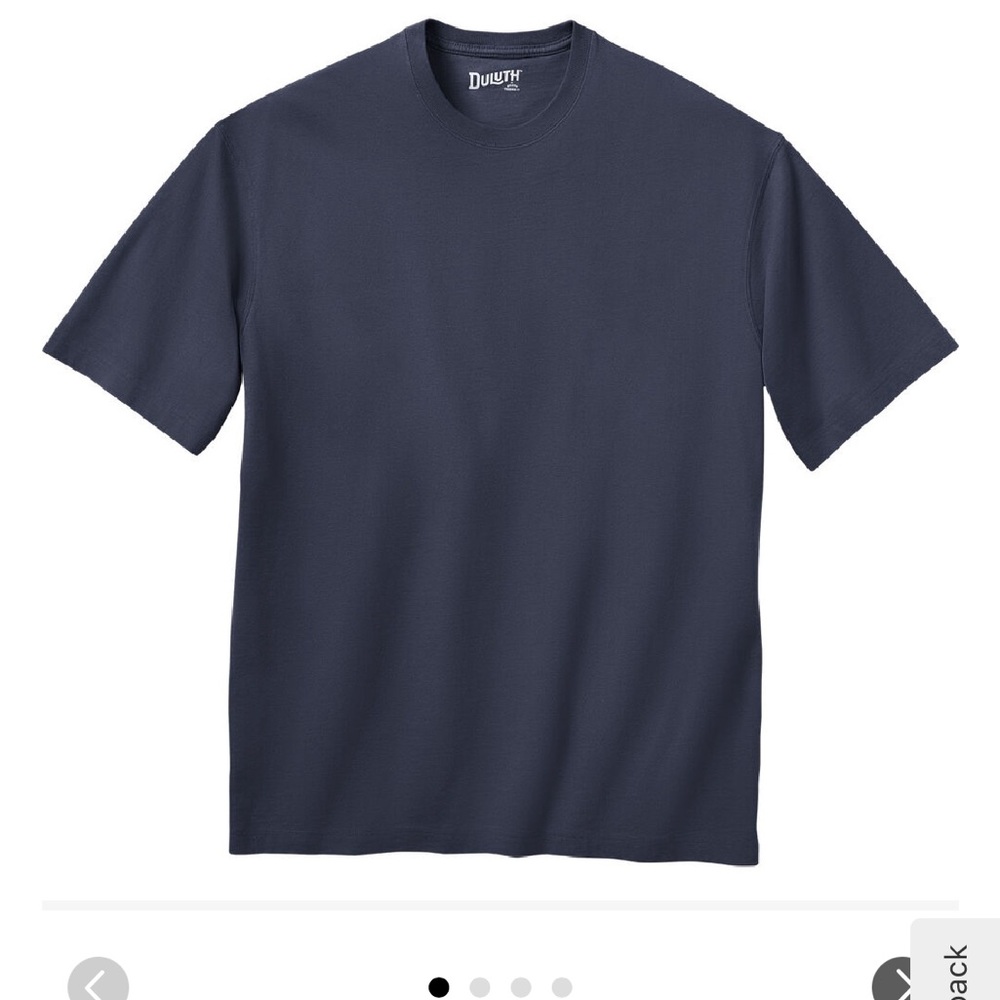 Duluth Trading Standard Short Sleeve Tshirt Longtail - Navy Men’s Medium NWT